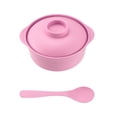 thumbnail image 2 of Vacemry Straw Soup Bowl With Lid And Spoon Microwave Safe, Mini Rice Bowl With Handles ForKidsKitchen Dining Home Daily Use, Durable Plastic Cute Little One Cereal Dish, 2 of 6