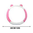 thumbnail image 3 of HOARBOEG Car Steering Wheel Cover Plush Warm Winter Steering Wheel Cover Supplies Without Inner Ring Elastic Models, 3 of 5
