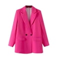 thumbnail image 1 of Pompotops Blazer à Manches Longues pour Femmes, Mode Décontractée Printemps Été, Couleur Unie, Liquidation, 1 of 3