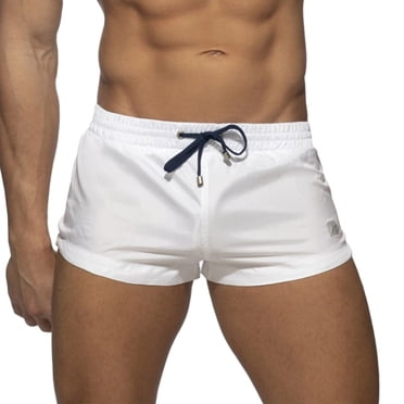 Ketyyh-chn99 Maillots de Bain pour Hommes 2024 Mode Shorts de Basketball pour Hommes Maillots de Bain avec Doublure Shorts de Bain Maillots de Bain Blanc,TG