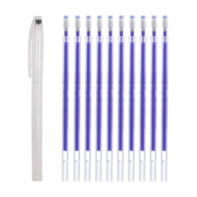 Heat Erasable Fabric Pen, 4 Colors for Sewing & Quilting, Blue