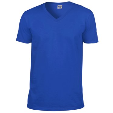 Gildan T-Shirt à Manches Courtes à Col en V Style Doux pour Hommes