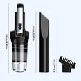 thumbnail image 3 of UsRHHA Wireless Car Vacuum Cleaner with 9000Pa Suction, Handheld Mini Vacuum with LED Light, Type-C Charging Auto Interior Cleaner, 3 of 7