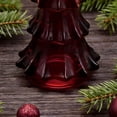 thumbnail image 5 of Holiday Time Indoor Christmas Glass Red Tree Candle Holder 4.33", 5 of 5