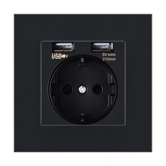 Mini Caméra Base de Prise HD 24/7 Prises de Courant Wifi Caméra de Surveillance à Distance Sans Fil Prise EU Noir