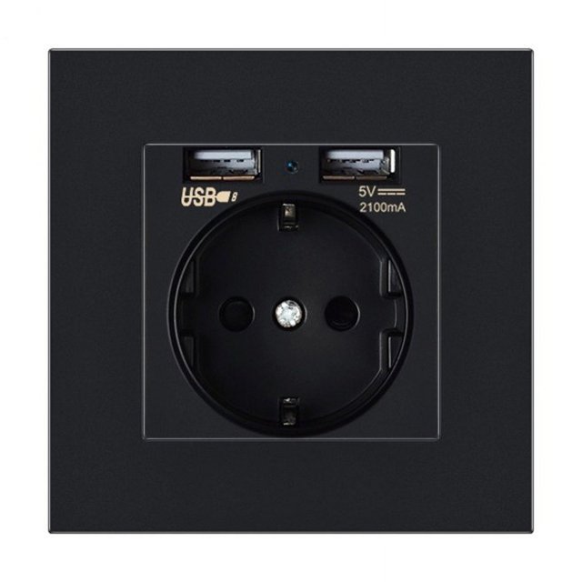 Mini Camera 24/7 HD Socket Base Wifi Power Outlets Wireless Remote Monitoring Cam EU Plug Black