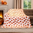 thumbnail image 3 of Hitime Halloween Throw Blanket - Halloween Tiny Pumpkin, Ultra-Soft Plush Blanket, Lightweight Warm Decor for Bed, Couch, Movie Nights (Throw - 60"x80"), 3 of 7