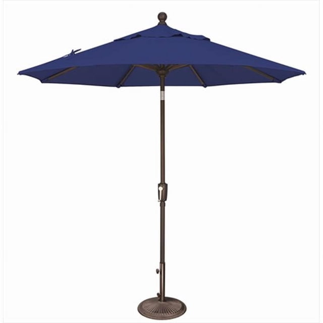 SimplyShade Parasol Octogonal Inclinable à Bouton-Poussoir 7.5 Pieds Bleu Ciel