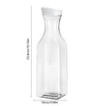 thumbnail image 3 of Clear Plastic Pitcher with Flip Lid for Water, Iced Tea, Cold Brew, Juices, Beverages, Leak-Proof Carafe Container for Kitchen, Bar, Party, Camping, Outdoor Use, 3 of 6