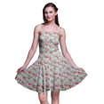 thumbnail image 1 of Bimba Robe Soleil Mini à Bretelles Spaghetti pour Femmes, Haut à Taille Smockée Imprimé Floral - Très Petit, 1 of 5