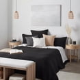 thumbnail image 2 of Bouclair Black Nash Collection - 3-Piece Coverlet Set Queen, 2 of 10