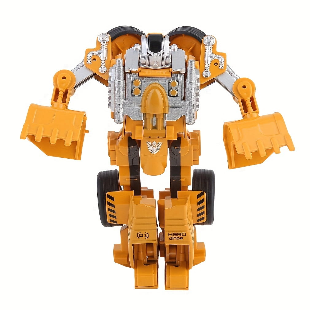 DEBGFS Christmas Gift Transformation Toys Transforming Robot Vehicle Car Bulldozer Toys Anime Action Figure Class Toy Great Gifts,1pc,none