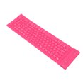 thumbnail image 3 of Foldable Silicone Silent Keyboard, Silicone Keyboard,108 Key Portable Soft Rubber Lightweight Waterproof Rollup Keyboard for Laptop PC Computer Travel Office Home, 3 of 8