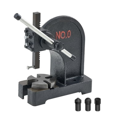 VEVOR Presse à Tonnelle, Presse à Tonnelle Manuelle 0,5 Tonne, Hauteur Maximale 4,6 Pouces, Presse à Tonnelle Manuelle en Fonte Robuste pour Bureau, Presse à Main de Précision pour Estampage, Pliage, Étirement, Formage