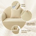 thumbnail image 4 of 2024 Jacquard Stretch Sofa Slipcover Textured Non Slip Couch Cover  Loveseat  Dark Gray, 4 of 6