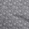 thumbnail image 1 of oneOone Velvet Gray Fabric Floral Craft Projects Decor Fabric Printed By The Yard 58 Inch Wide, 1 of 4