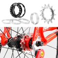 thumbnail image 2 of kurtrusly Vélo 13T Volant d'Inertie à une Vitesse Kit de Conversion en Alliage d'Aluminium Argent, 2 of 8