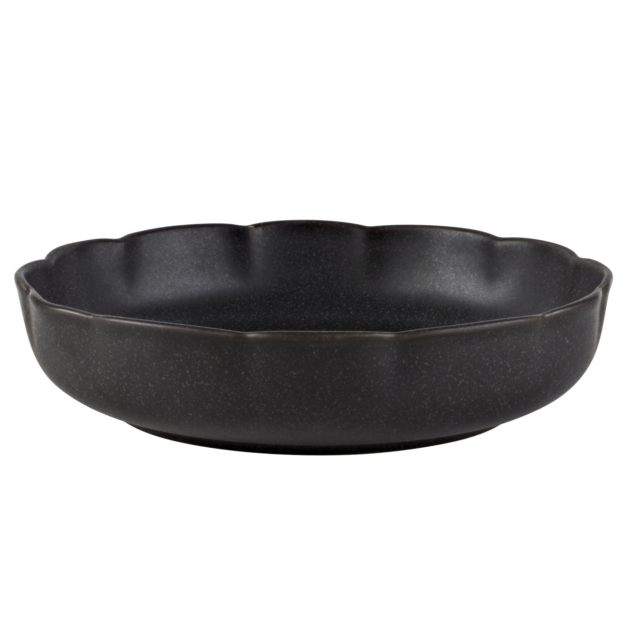BU Scallop 8 inch Dinner Bowl Black