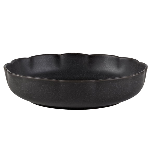 BU Scallop 8 inch Dinner Bowl Black