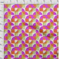 thumbnail image 4 of oneOone Silk Tabby Purple Fabric Geometric Craft Projects Decor Fabric Printed By The Yard 42 Inch Wide, 4 of 4