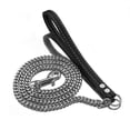 thumbnail image 1 of fastboy Leather Handle Portable Leash Rope Adjustable And Flexible For Easy Control Durable And Sturdy Black 60cm, 1 of 6