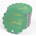 thumbnail image 4 of Inkdotpot Gold Foil Paper Hang Tags Let Love Sparkle Wedding Favor Tags 100 Pieces, 4 of 6