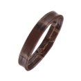 thumbnail image 4 of Unique Bargains 4 Pack PU Leather Loops Retaining Ring for 26mm Width Watch Band, Dark Brown, 4 of 5