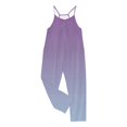 thumbnail image 4 of MIASHUI Combinaison pour Filles, Col en V, Sans Manches, Décontractée, Pantalon Long, Violet, 9-10 Ans, 4 of 5