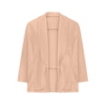 thumbnail image 3 of AherBiu Plus Size Blazer Jackets for Women Open Front Ruffle Lapel Business Casual Office Work Outwear, 3 of 6