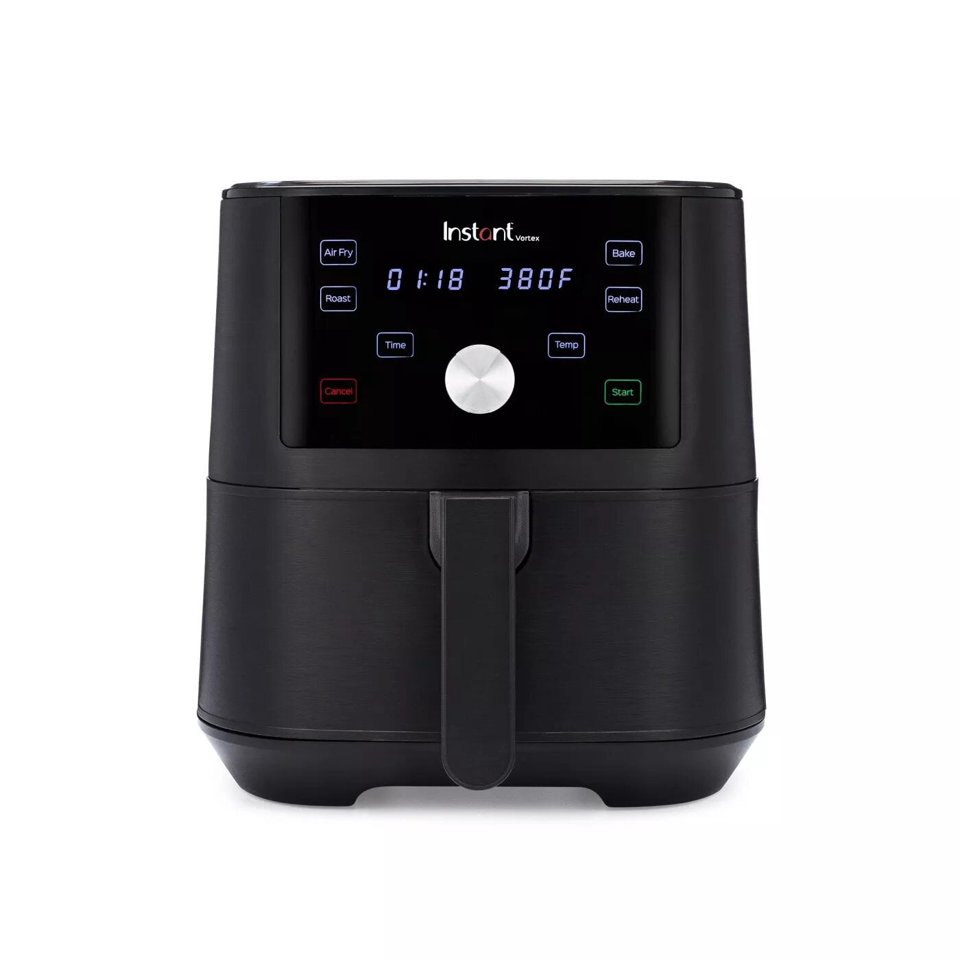 Instant Pot Vortex Friteuse à Air Chaud de 6 Pintes, Noire - Nouvelle Boîte Ouverte, Quatre Programmes Intelligents Intégrés