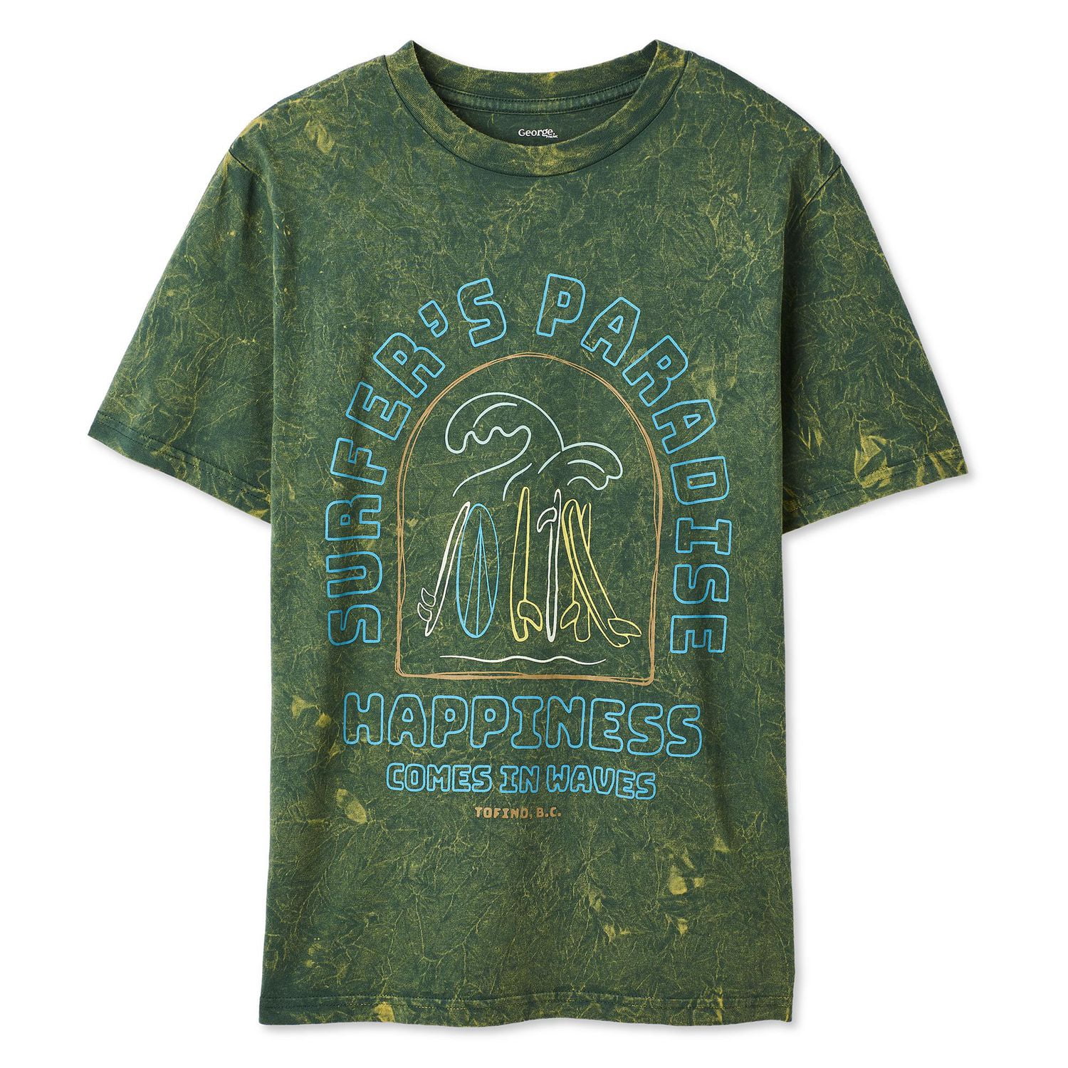 T-shirt à effet marbré George pour garçons