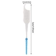thumbnail image 3 of 200Pcs Floss Interdental Brush Stick Toothpick Soft Silicone Double Ended Tooth Picks Oral Care, 3 of 6