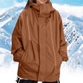 thumbnail image 2 of Timegard Womens Plus Size Tops Zipper Lightweight Windproof Hiking Outdoor Rain Jacket with Pockets, 2 of 9