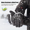 thumbnail image 2 of SAVIOR HEAT Heated Motorcycle Gloves for Men Women，7.4V Heating Gloves with 2200mAh Rechargeable Battery Electric Gloves for Cycling Riding Snowmobile Skiing, 2 of 9