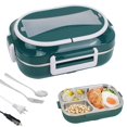 thumbnail image 1 of Wzzjkit Three Compartments Leakage Proof Heating Electrical Lunch Box Plug in Heat Preservation Two in One Lunch Box, 1 of 6