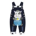 thumbnail image 1 of KIDSCOOL SPACE Salopette en Jean Tricot Doux en Coton pour Bébé 3D Dessin Animé 12M, 1 of 6