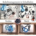 thumbnail image 4 of Cinch Straps For Organizer Or Storage, Velcro Adjustable Length Cable Ties With Buckle, Reusable Fastening Straps, Easy To Use And Cut To Length For Cable Management, Prevent Cable Tangles, 35 Pieces, 4 of 7