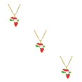 thumbnail image 1 of Maytalsory Collier Léger et Confortable avec Pendentif Africa Map Burundi 3Set, 1 of 6