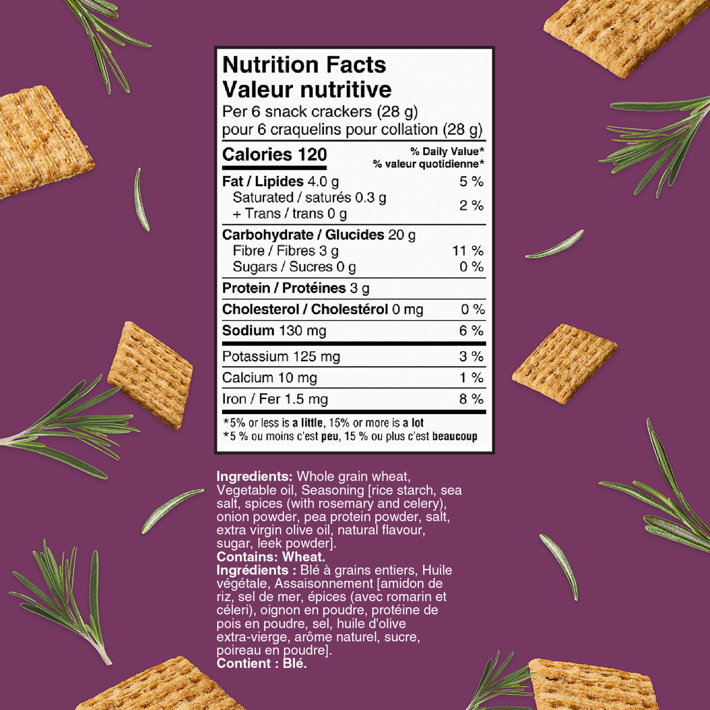 TRISCUIT Romarin et Huile d'olive Craquelins