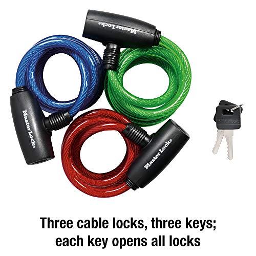 Câble antivol à clé Master Lock, 6 pi de longueur, 5/16 po de diamètre