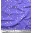 thumbnail image 1 of Soimoi Rayon Fabric Branches,Leaves & Bird Printed Fabric 1 Yard 42 Inch Wide, 1 of 3