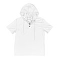 thumbnail image 4 of Blouse à Capuche pour Hommes, Haut à Capuche à Manches Courtes avec Cordon de Serrage, 4 of 5