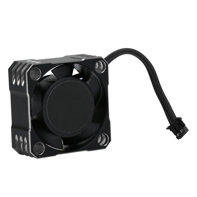 Peahefy RC Electronic Speed Controller Fan,Aluminum 32000RPM 25x25MM Metal ESC Fan Heat Dissipation RC Car Upgrade Accessory