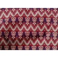 thumbnail image 4 of oneOone Cotton Poplin Fabric Chevron & Swirl Ikat Decor Fabric Printed BTY 56 Inch Wide, 4 of 4
