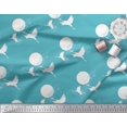 thumbnail image 2 of Soimoi Poly Georgette Fabric Bamboo Tree,Moon & Stork Bird Print Fabric by Yard 42 Inch Wide, 2 of 3