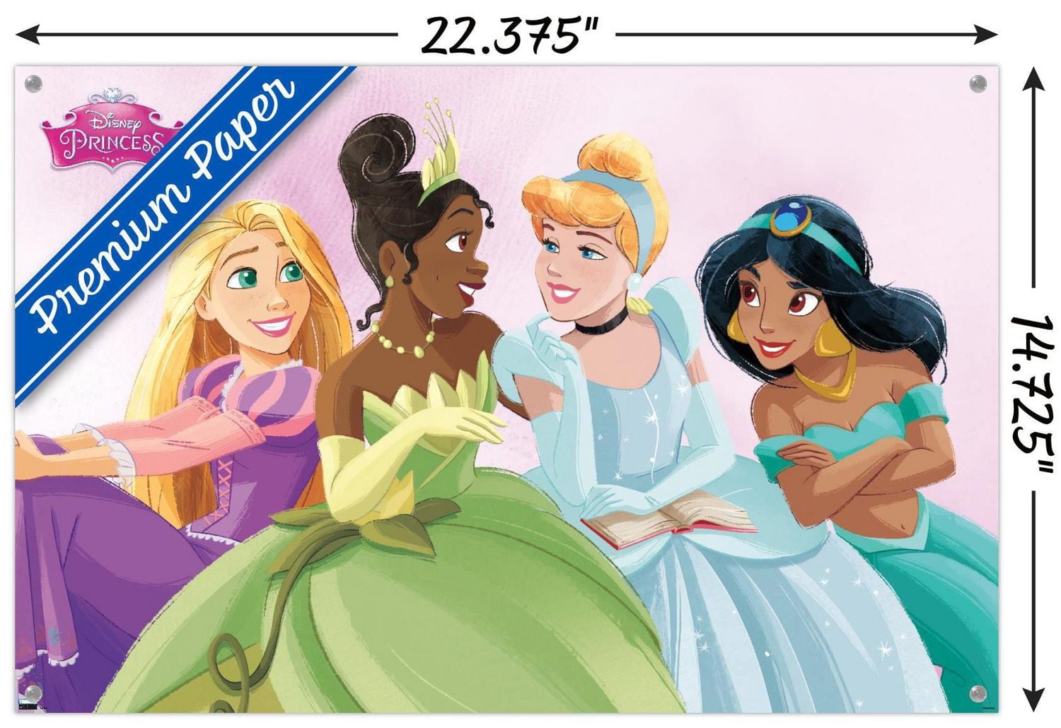 Disney Ultimate Princess Celebration - Group Wall Poster, 22.375" x 34" Framed