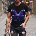 thumbnail image 1 of Mefallenssiah Hauts pour Hommes, Liquidation T-Shirt à Manches Courtes Imprimé pour Hommes à Col Rond T-Shirt Décontracté Mode Manches Courtes, 1 of 1