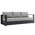 thumbnail image 2 of Modway Tahoe Outdoor Patio Powder-Coated Aluminum 4-Piece Set in Gray Gray, 2 of 10