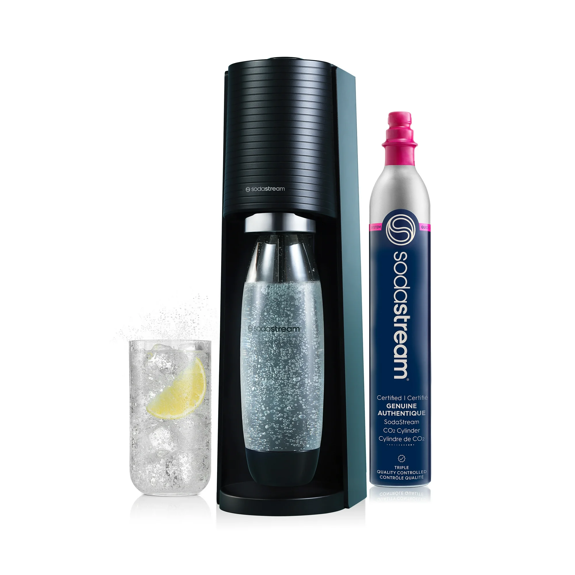 SodastreamTerra (Black) Sparkling Water Maker with CO2 and