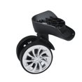 thumbnail image 1 of Roues de Bagage, 2 Pcs Roues Pivotantes de Remplacement pour Bagage, Roues de Valise de Voyage, Roulements en Plastique, Ensemble de Réparation pour Ensembles de Bagages, 1 of 8